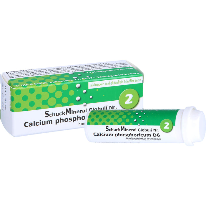 Schuckmineral Globuli 2 Calcium phosphoricum D6, 7.5 g Globules
