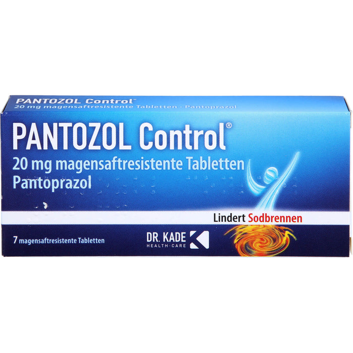 PANTOZOL Control 20 mg magensaftresistente Tabletten, 7 pcs. Tablets