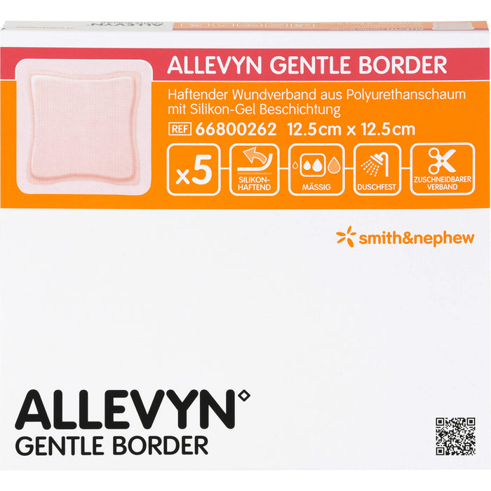 Allevyn Gentle Border 12,5cmx12,5cm, 5 St VER