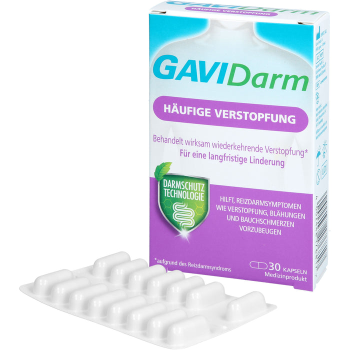 GAVIDarm Häufige Verstopfung Kapseln bei wiederkehrenden Darmbeschwerden, 30 pc Capsules