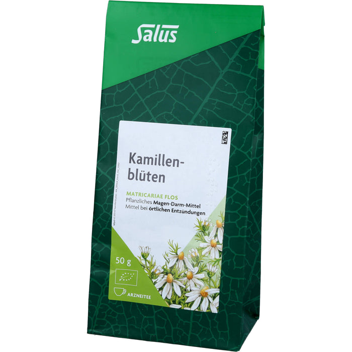 Salus Kamillenblüten Bio bei Magen-Darm-Beschwerden und Erkältungen, 50 g Tea