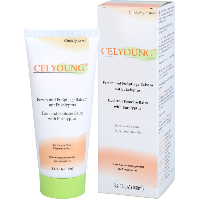 CELYOUNG Fersen und Fußpflege Balsam mit Eukalyptus, 100 ml Crème