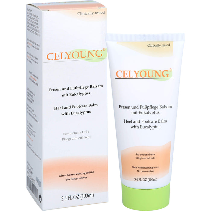 CELYOUNG Fersen und Fußpflege Balsam mit Eukalyptus, 100 ml Crème