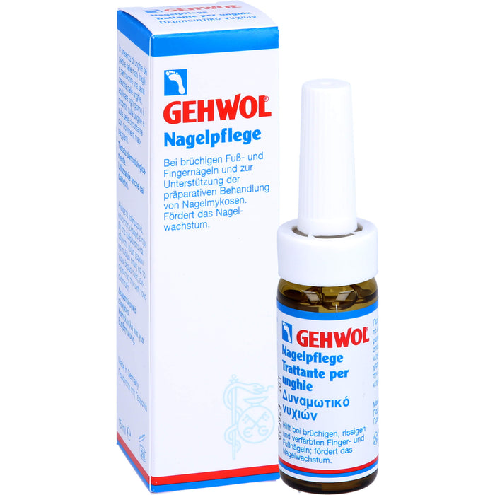 GEHWOL Nagelpflege bei brüchigen Fuß- und Fingernägeln, 15 ml Solution
