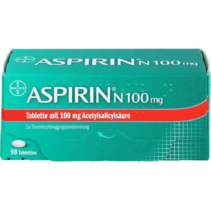 ASPIRIN N 100 mg Tabletten, 98 pcs. Tablets