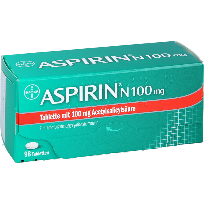 ASPIRIN N 100 mg Tabletten, 98 pcs. Tablets