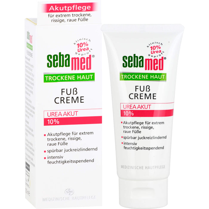 Sebamed Trockene Haut 10% Urea Akut Fußcreme, 100 ml Cream
