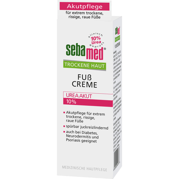 Sebamed Trockene Haut 10% Urea Akut Fußcreme, 100 ml Cream