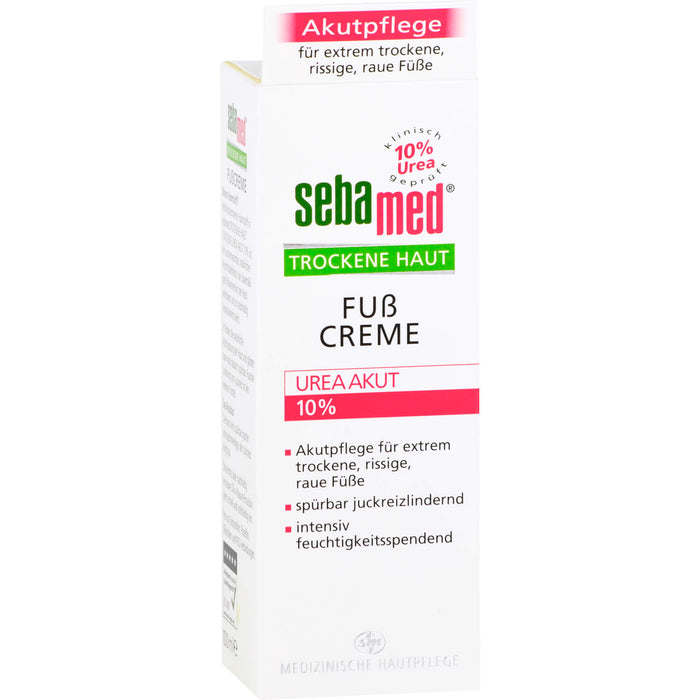 Sebamed Trockene Haut 10% Urea Akut Fußcreme, 100 ml Cream