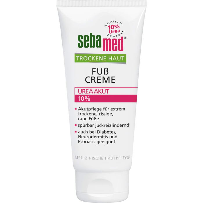 Sebamed Trockene Haut 10% Urea Akut Fußcreme, 100 ml Cream