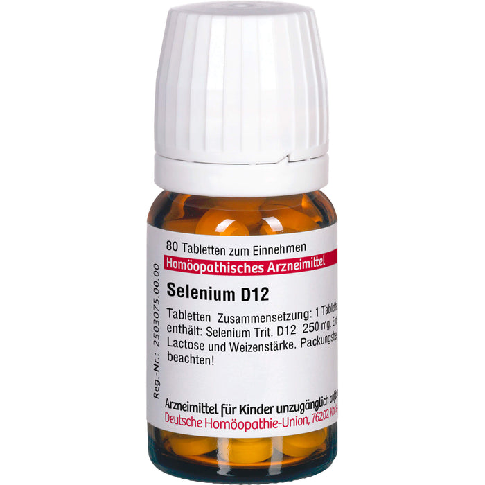 Selenium D12 DHU Tabletten, 80 pc Tablettes