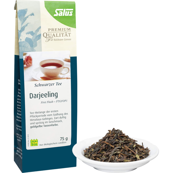 Salus Darjeeling schwarzer Tee, 75 g Thé