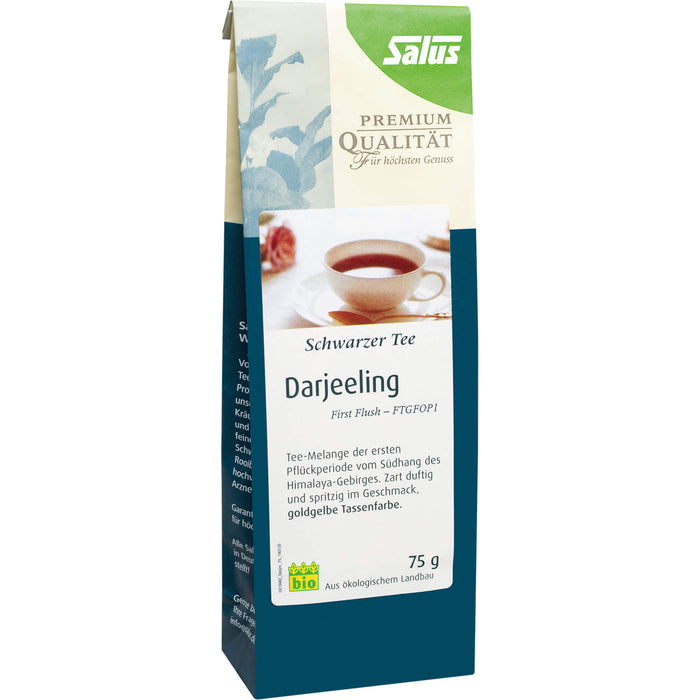 Salus Darjeeling schwarzer Tee, 75 g Thé