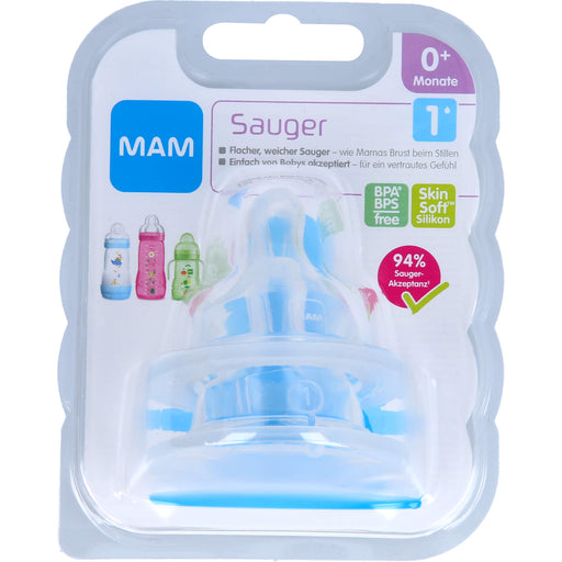 MAM Sauger Gr. 1 0+ Monate Silikon, 2 St 