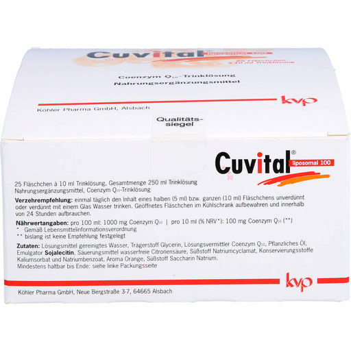 Cuvital liposomal 100 Trinklösung, 25 St. Trinkfläschchen