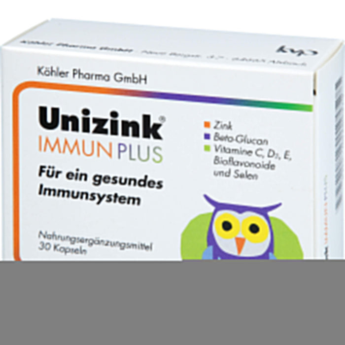 Unizink Immun Plus Kapseln für ein gesundes Immunsystem, 30 pcs. Capsules