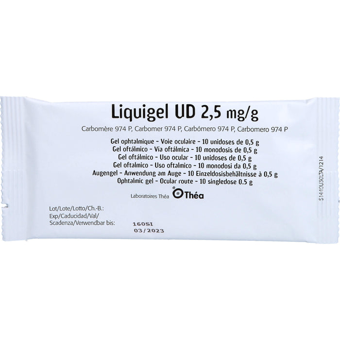 Liquigel UD 2,5 mg/g Augengel, 30 pc Pipettes à dose unique