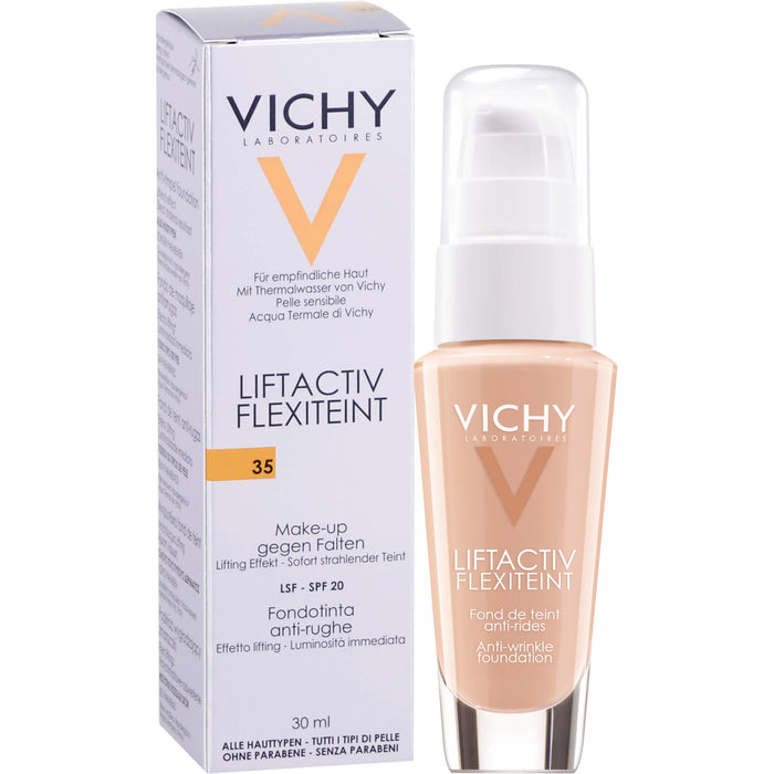 VICHY Liftactiv Flexiteint Anti-Falten Foundation 35 Sand, 30 ml Lösung