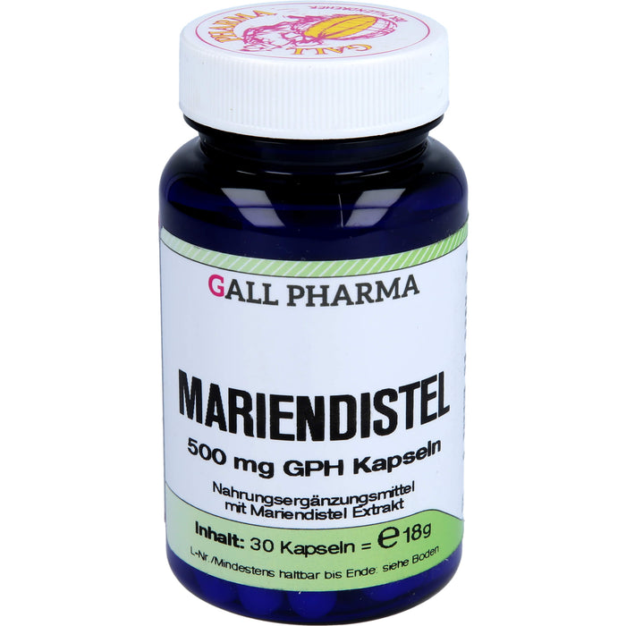 GALL PHARMA Mariendistel 500 mg GPH Kapseln, 30 St. Kapseln