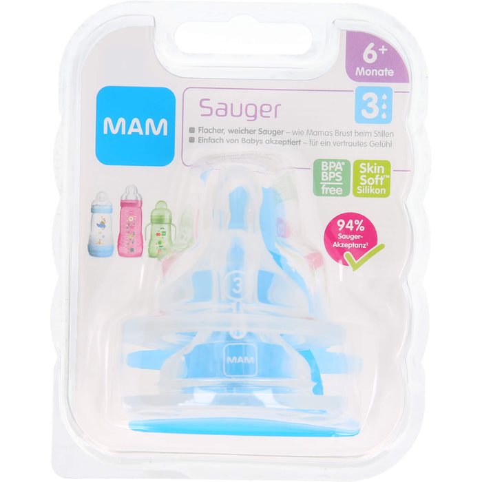 Mam Sauger Gr.3 6+, 2 St 