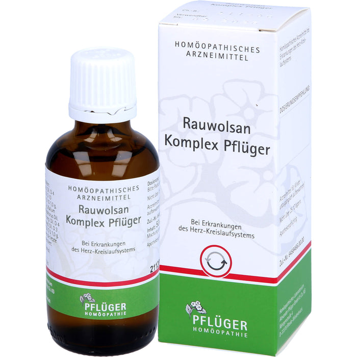Pflüger Rauwolsan Komplex Tropfen bei Erkrankungen des Herz-Kreislaufsystems, 50 ml Solution