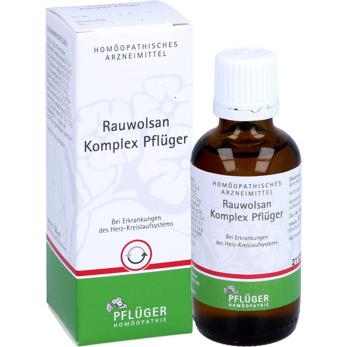 Pflüger Rauwolsan Komplex Tropfen bei Erkrankungen des Herz-Kreislaufsystems, 50 ml Solution