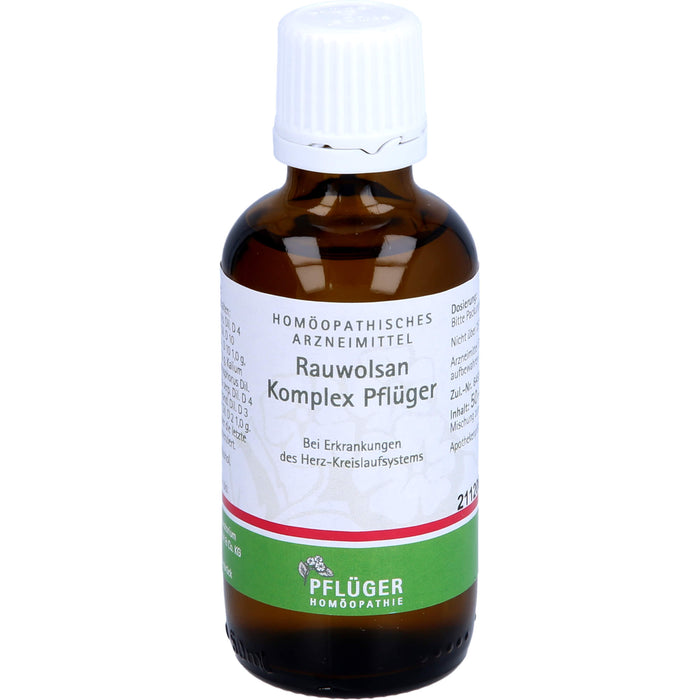 Pflüger Rauwolsan Komplex Tropfen bei Erkrankungen des Herz-Kreislaufsystems, 50 ml Solution