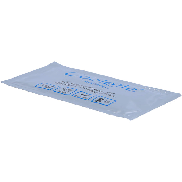 Coolette Nature Erfrischungstuch Vlies, 10 pc Tissus