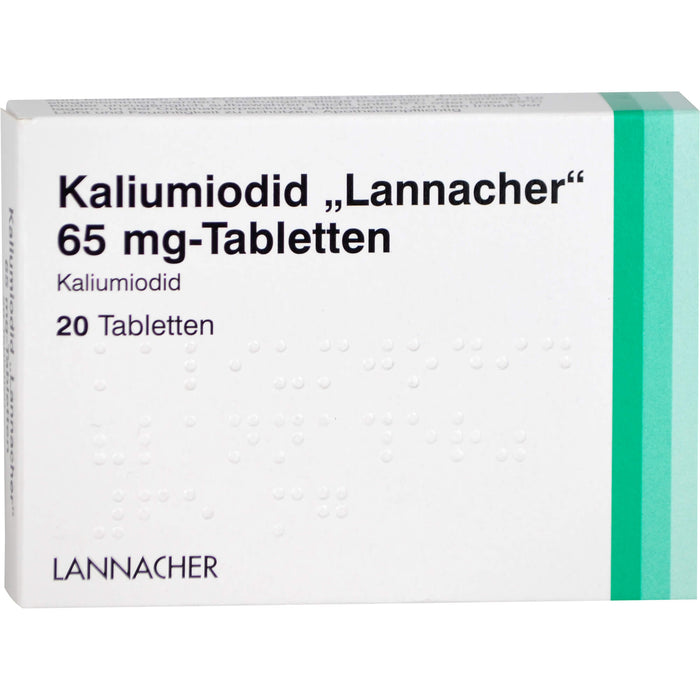 Kaliumiodid Lannacher 65 mg-Tabletten, 20 St. Tabletten