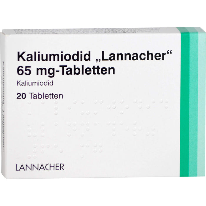 Kaliumiodid Lannacher 65 mg- Tabletten, 20 St. Tabletten