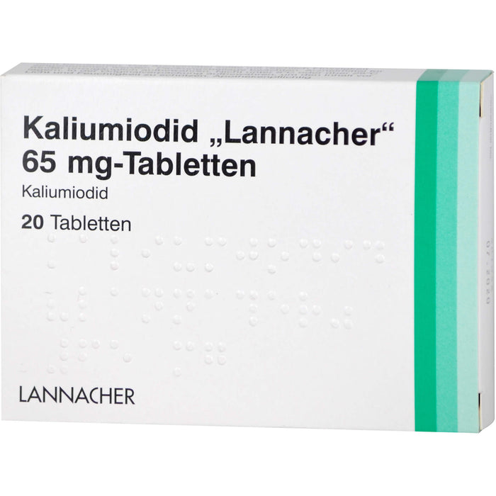 Kaliumiodid Lannacher 65 mg- Tabletten, 20 St. Tabletten