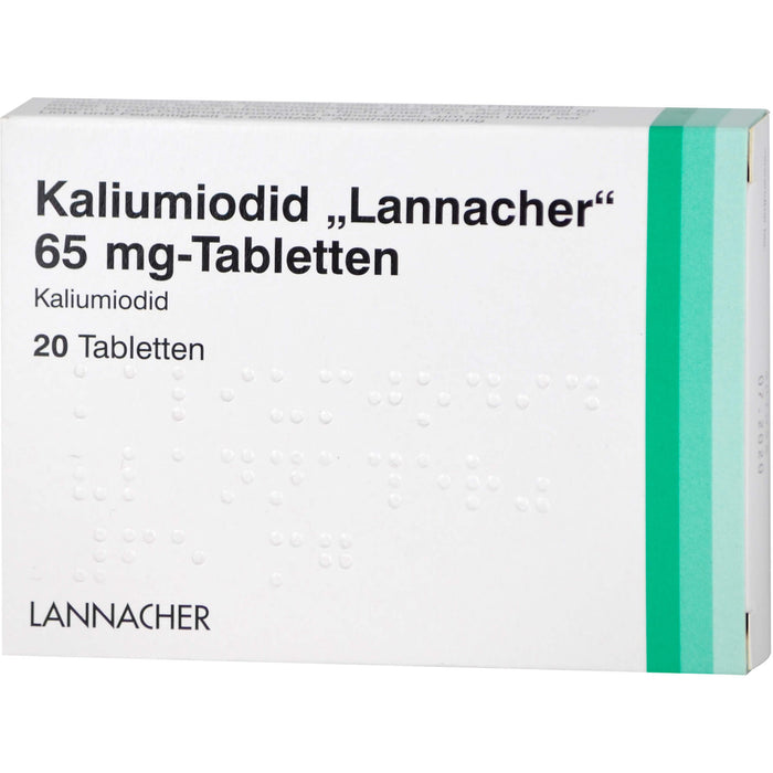 Kaliumiodid Lannacher 65 mg-Tabletten, 20 pcs. Tablets