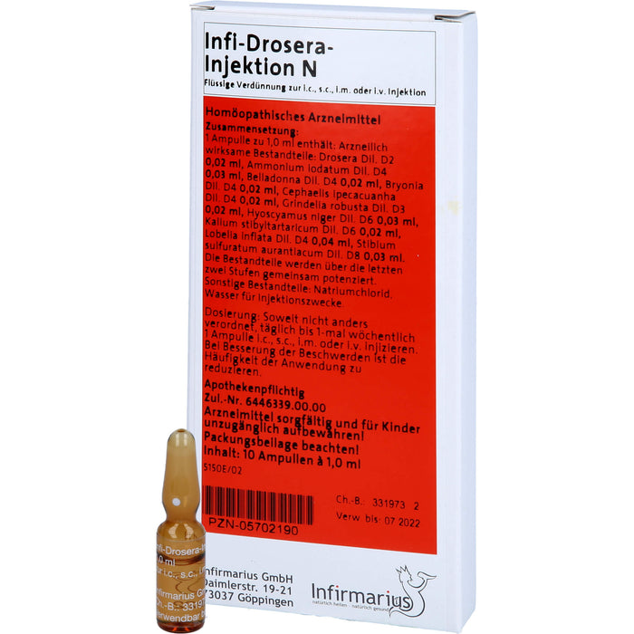 Infi-Drosera-Injektion N Ampullen, 10 pc Ampoules