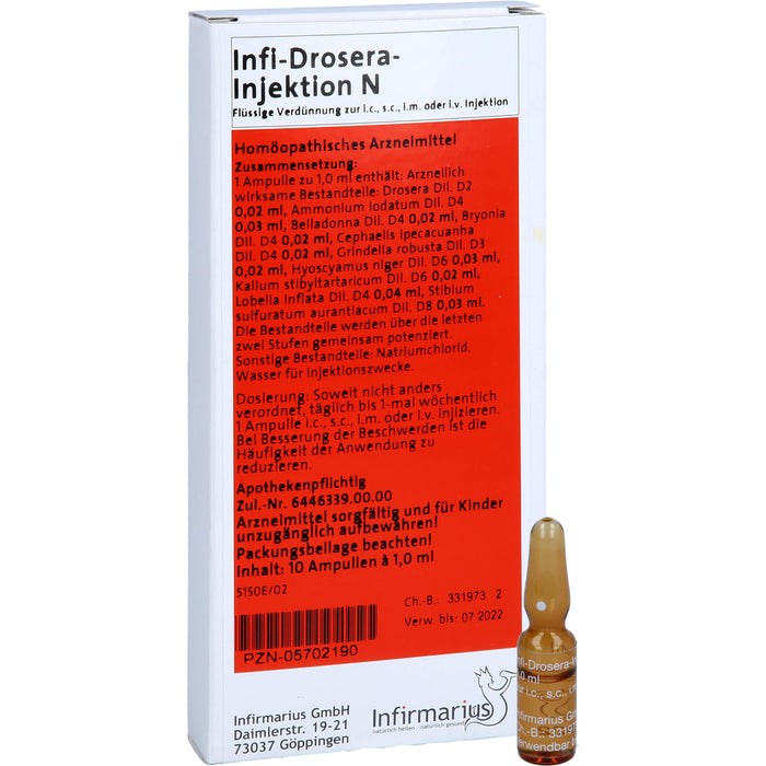 Infi-Drosera-Injektion N Ampullen, 10 pc Ampoules