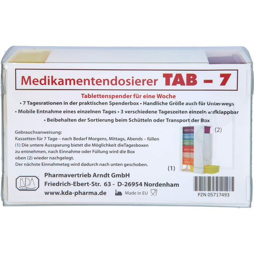 Medikamentendosierer TAB - 7, 1 St 