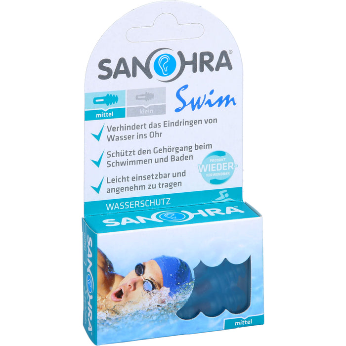SANOHRA swim Ohrenschutz für Erwachsene, 2 pcs. Earplugs
