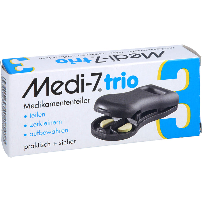 Medi-7 trio Tablettenteiler grau, 1 St