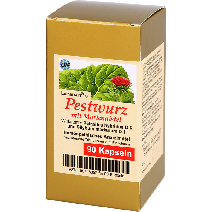 Leinersan's Pestwurz mit Mariendistel Kapseln, 90 St. Kapseln