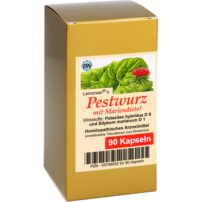 Leinersan's Pestwurz mit Mariendistel Kapseln, 90 St. Kapseln