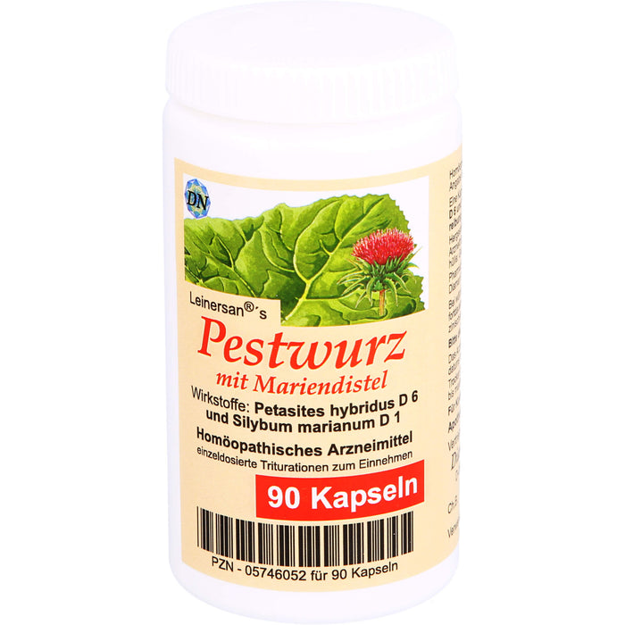 Leinersan's Pestwurz mit Mariendistel Kapseln, 90 St. Kapseln