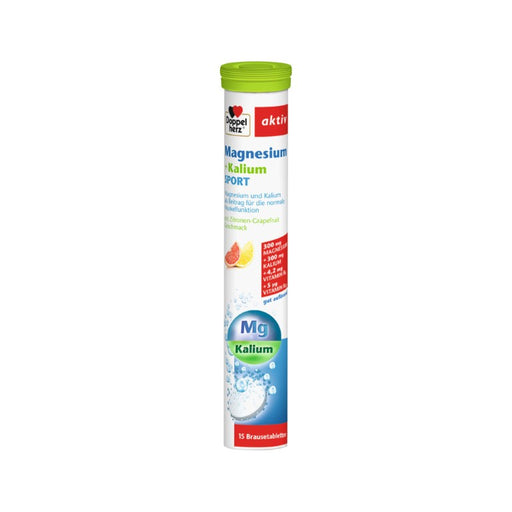 Doppelherz aktiv Magnesium + Kalium Sport Brausetabletten, 15 St. Tabletten