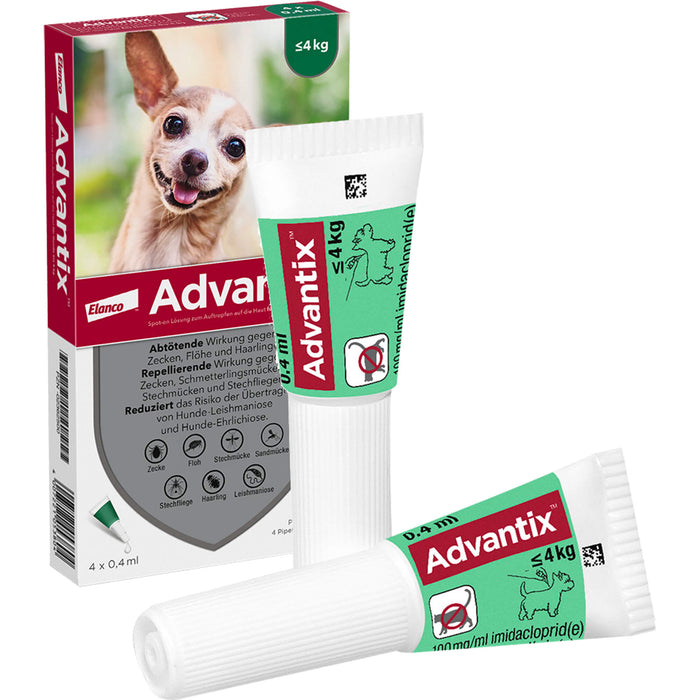 Advantix Spot-on Hund B4kg, 4 St LOE