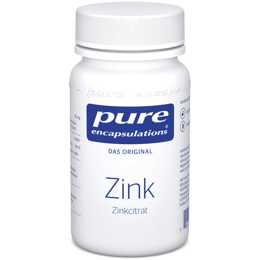 Pure Encapsulations Zink Zinkcitrat Kapseln, 60 St. Kapseln
