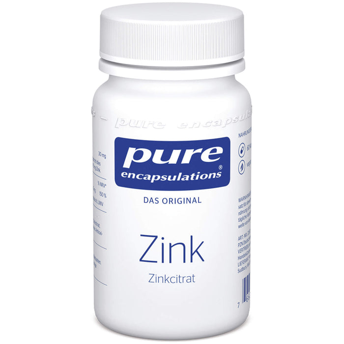 Pure Encapsulations Zink Zinkcitrat Kapseln, 60 St. Kapseln
