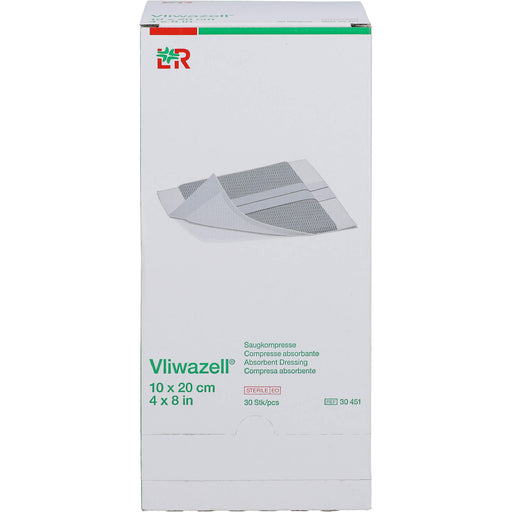 Vliwazell Kompressen 10x20cm steril, 30 St KOM