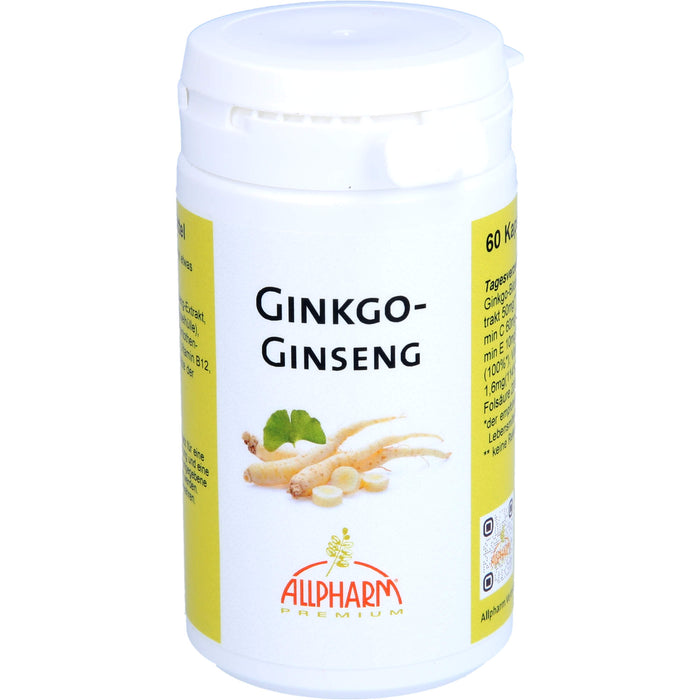 ALLPHARM Ginkgo + Ginseng Premium Kapseln, 60 St. Kapseln