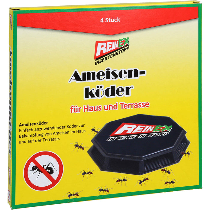 REINEX Ameisenköder für Haus und Terrasse, 4 pcs. Dosette