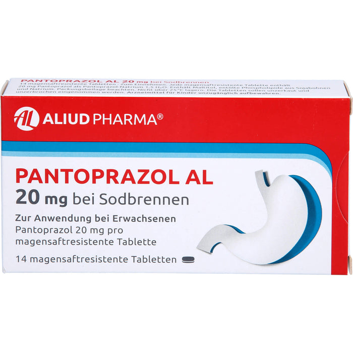Pantoprazol AL 20 mg Tabletten bei Sodbrennen, 14.0 St. Tabletten