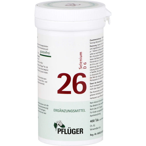 Pflüger Biochemie Nr.26 Selenium D6 Tabletten, 400 St. Tabletten