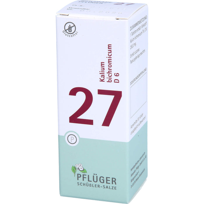 Pflüger Biochemie Nr.27 Kalium bichromicum D6 Tabletten, 100 pc Tablettes